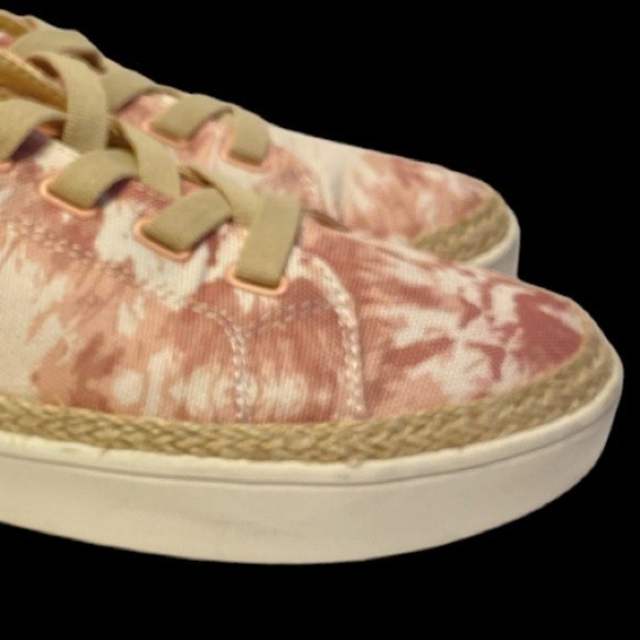 Spenco Malibu 21 Sneaker Canvas Orthotic shoe pink Tie-Dye Slip On size 8.5 - Picture 12 of 15